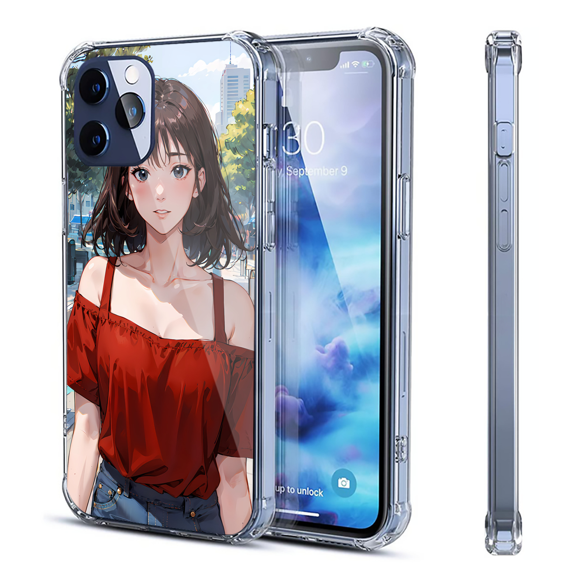 （画像用） SLAM DUNK／スラムダンク 【iPhone 12シリーズ対応】透明スマホケース（クリアソフトケース）